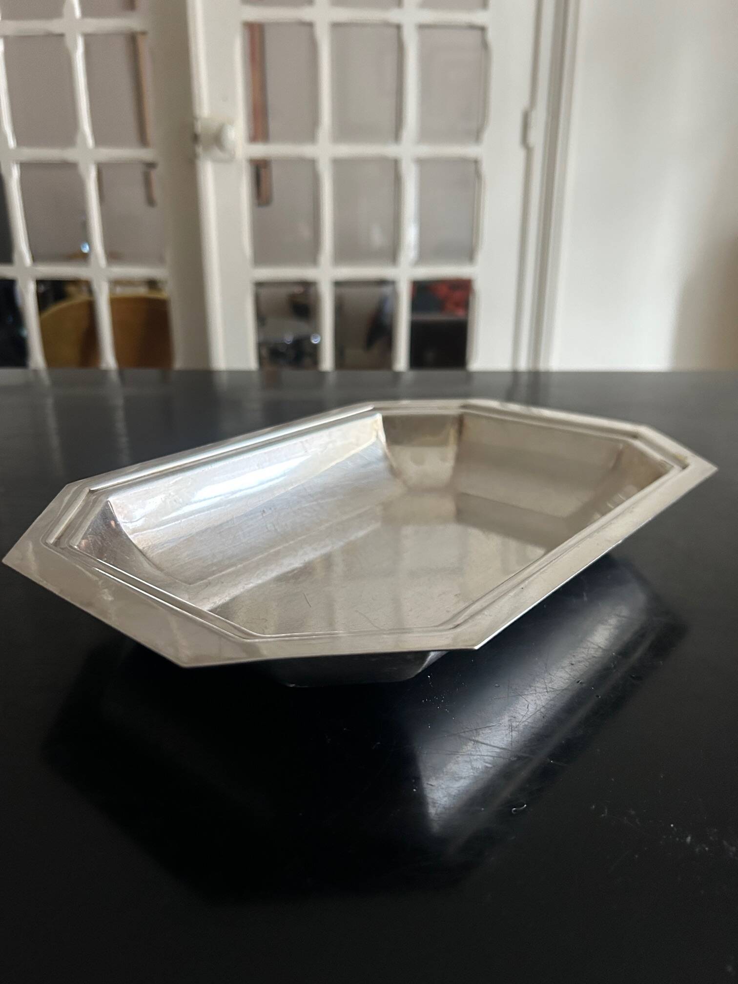 Art Deco silver-plated dish