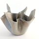 Vintage Willy Guhl style folded ceramic vase, 1960s