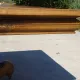 Square table in solid walnut