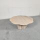 Vintage travertine coffee table "cloud", 80s