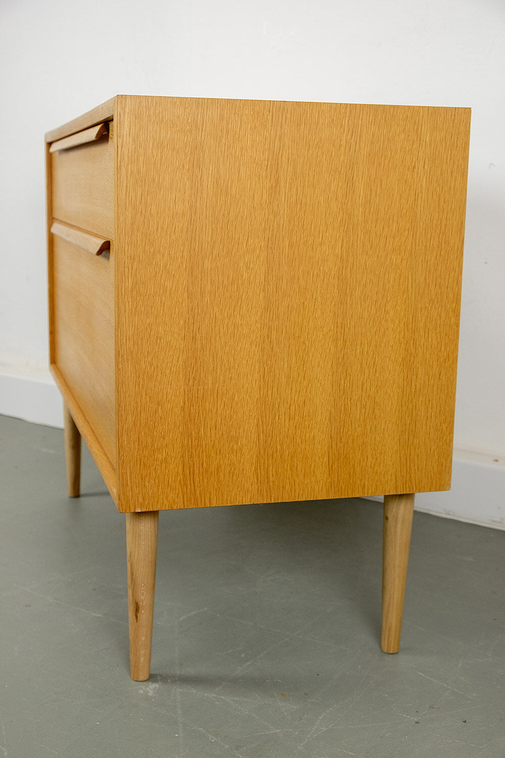 Chest of drawers in light oak by WK Möbel, 1970s