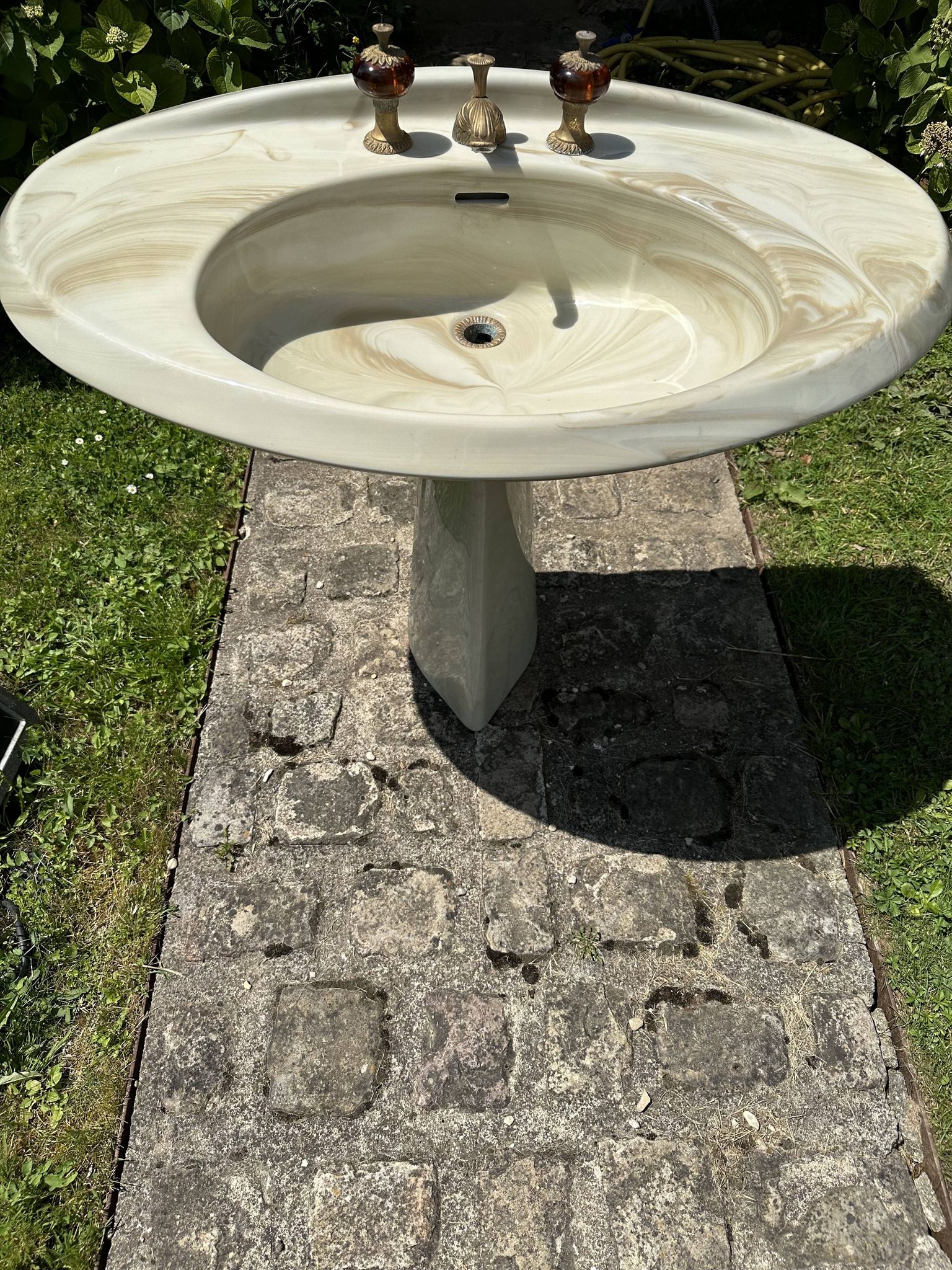 Lavabo vintage marbré -Idéal Standard