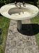 Lavabo vintage marbré -Idéal Standard
