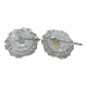 Crystal and silver metal saleron vintage 1950