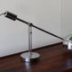 Solere Paris desk lamp with chrome metal pendulum, 1980s