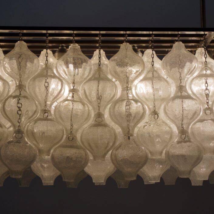 Tulipan Pendant Lamp with 162 Glass Elements, Austria 1960s | Unique Object