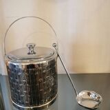 Vintage bamboo ice bucket 70s