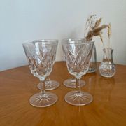 Ensemble de 4 verres en cristal de Reims 1950