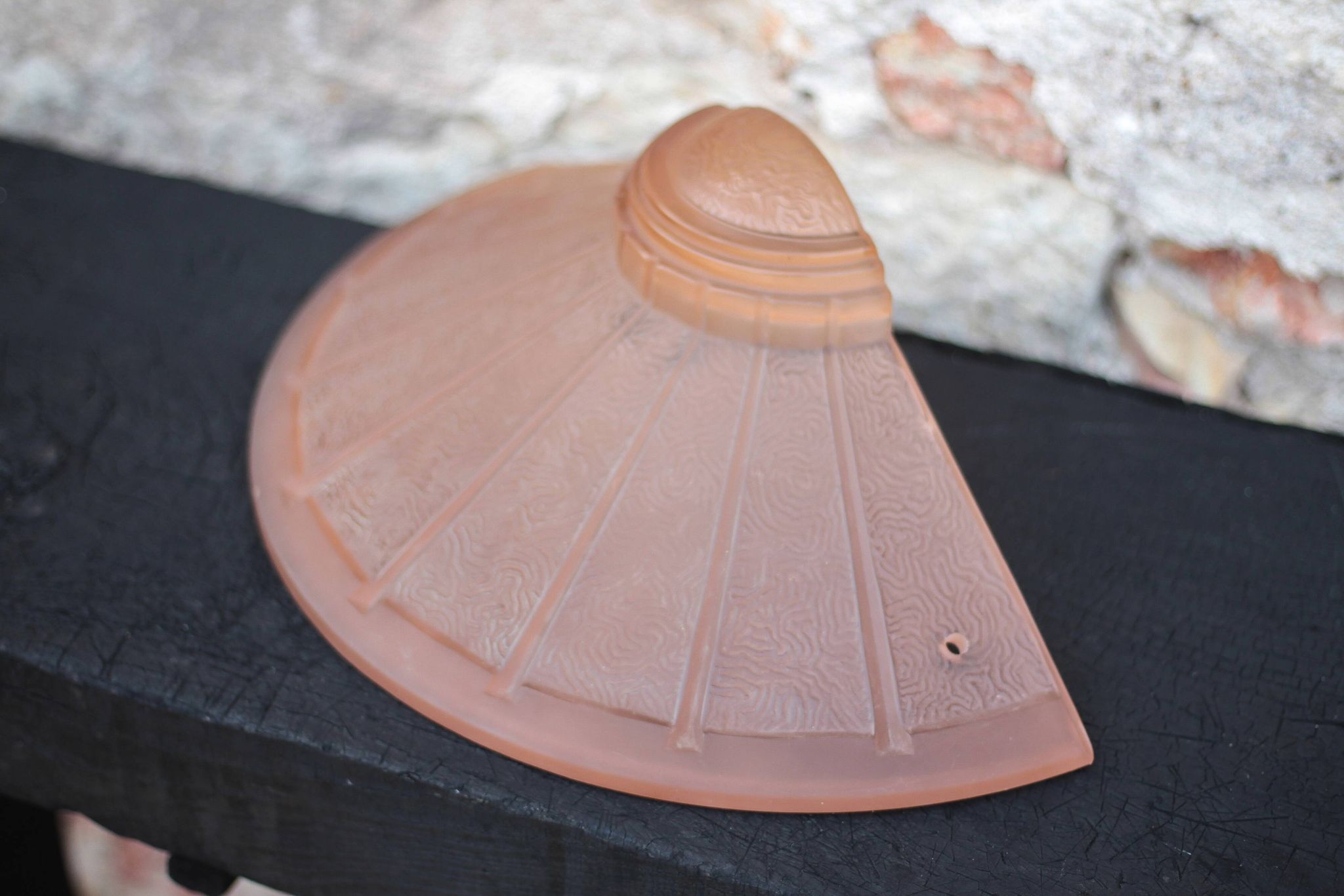 Art Deco Wall Sconce Moulded Glass