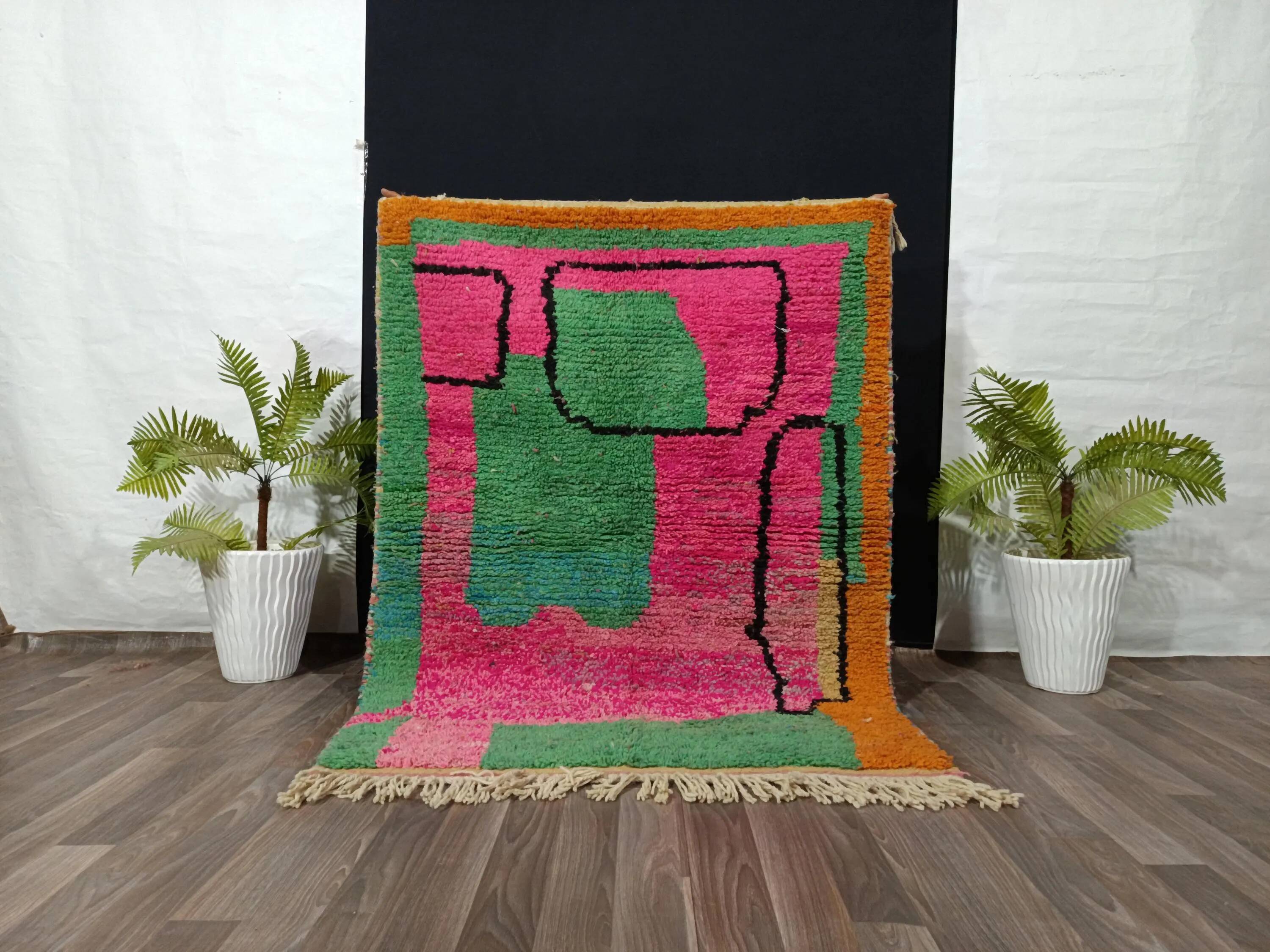 Handmade traditional carpet 250cm x 150cm Moroccan
