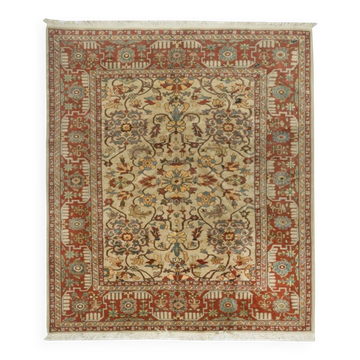 Vintage Handmade Turkish Oushak Rug. 100% Wool. Excellent Condition