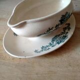 Old saucière terre de fer - earthenware Longchamp "Lutèce"