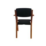 Vintage Scandinavian beech chair – Lanabdesign – stackable, 1960s