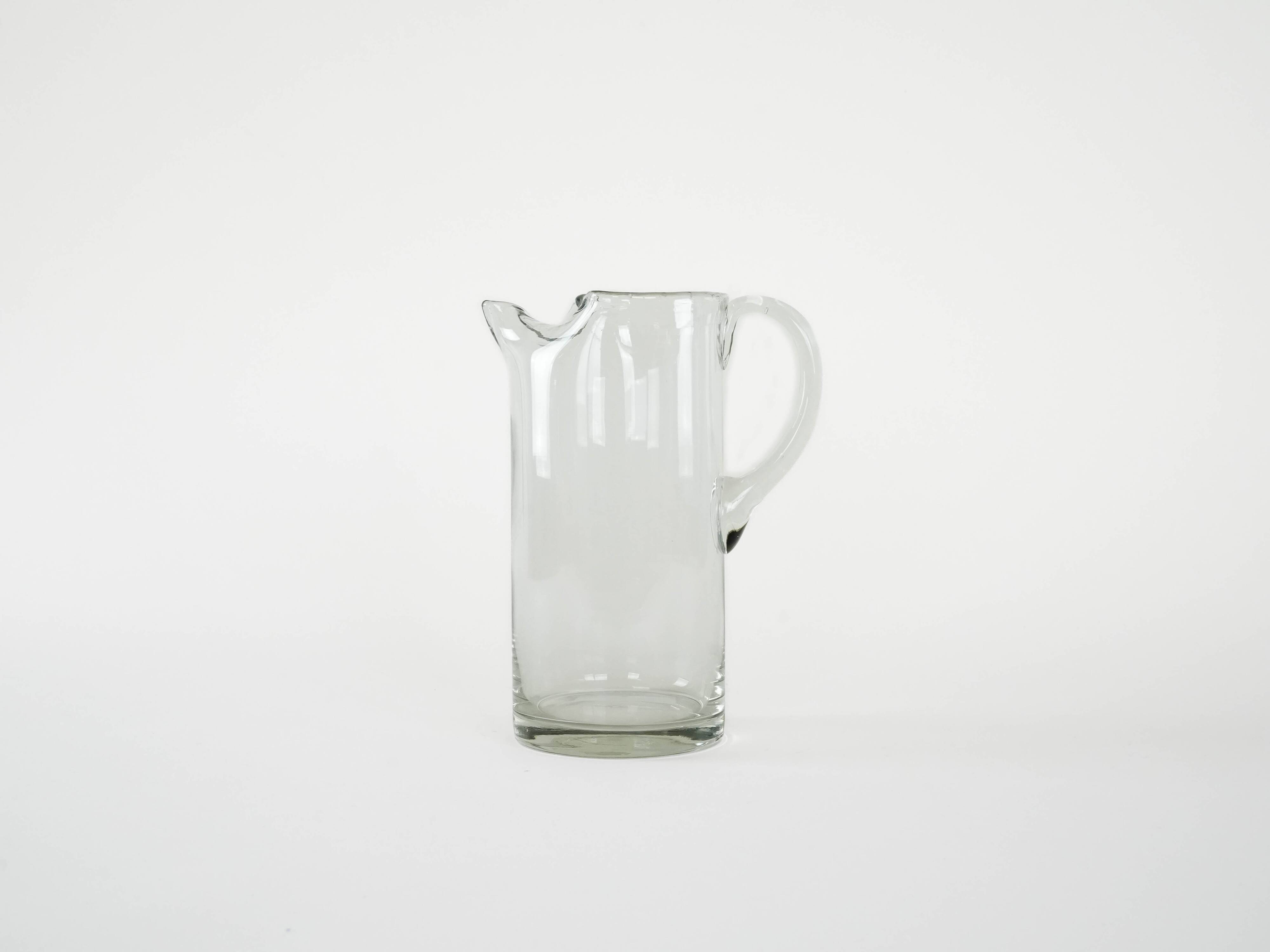 Glass jug, Danish design, 1970s, production: Denmark