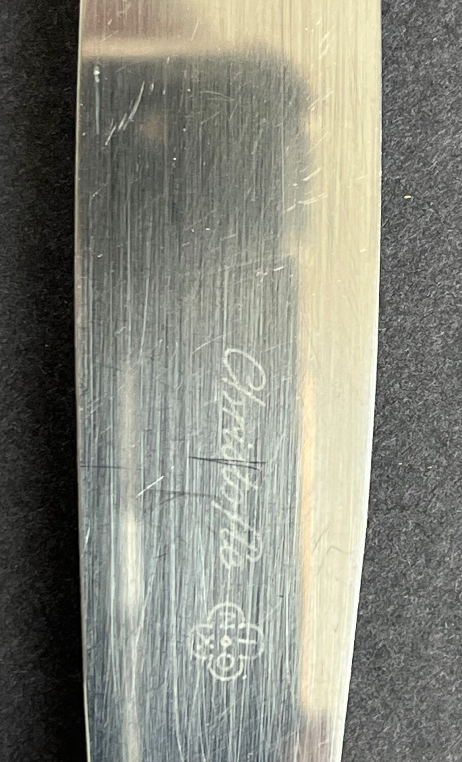 12 Christofle silver metal knives