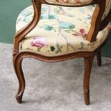 Cabriolet armchair, Louis XV period, 18th century