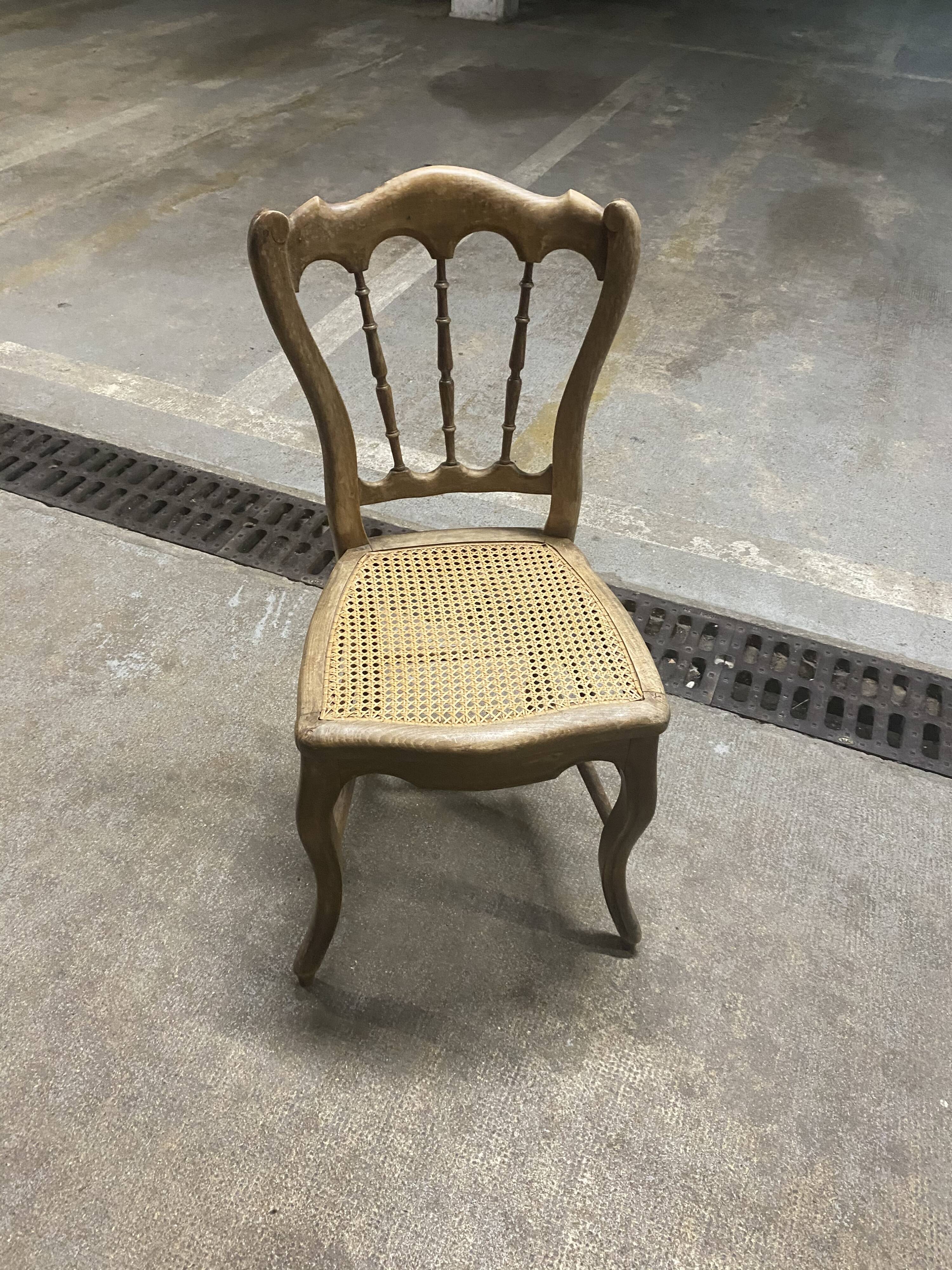 Napoleon 3 cane chair