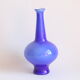 Vase en verre bleu de l’ère spatiale, Empoli Italie années 1970