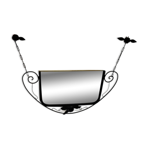 miroir mural en fer forgé