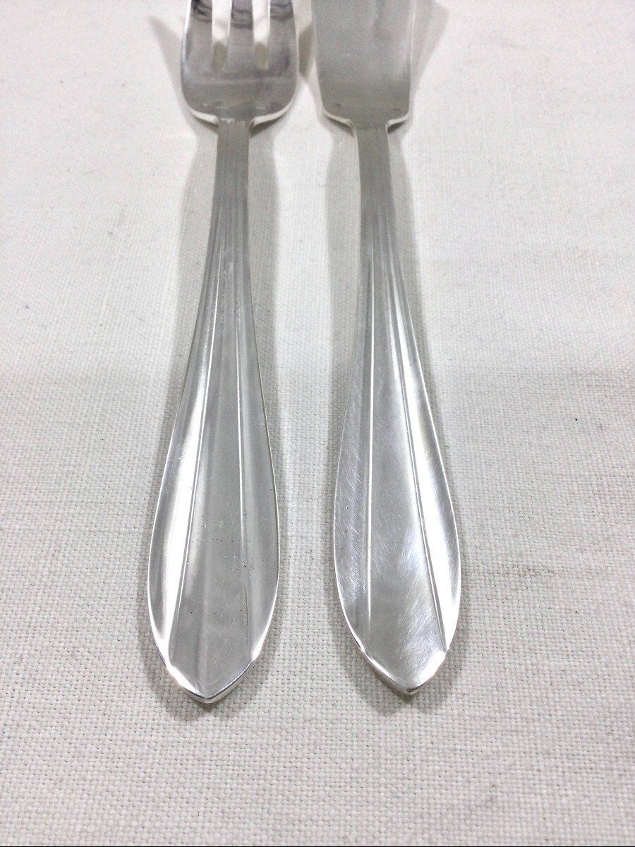 12 art deco fish cutlery