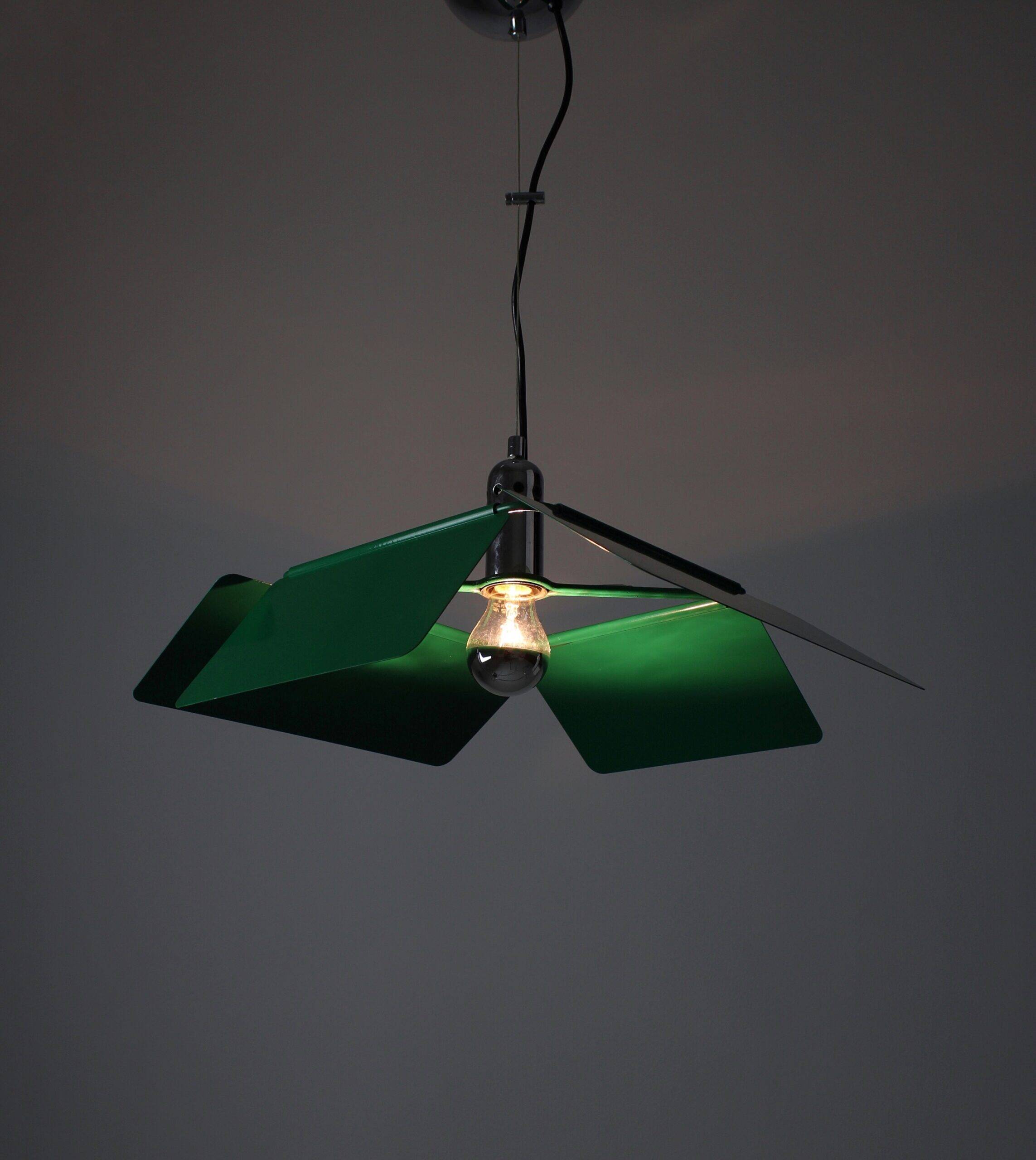 Suspension Diaframma de Fabio Lenci pour Guzzini, 1974