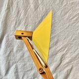 Vintage yellow accordion lamp