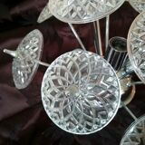 Lustre plafonnier Sputnik 3 feux Emil Stejnar - 1960