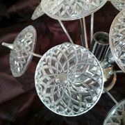 Sputnik ceiling light chandelier 3 fires Emil Stejnar - 1960