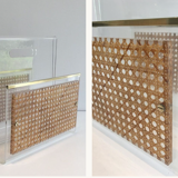 Pair of plexiglass magazine holders
