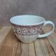 Mug Corona Colombia red décor in the style of toile de Jouy