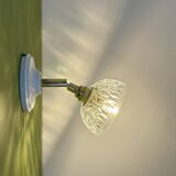 Vintage moulded glass lampshade - tableware collection -