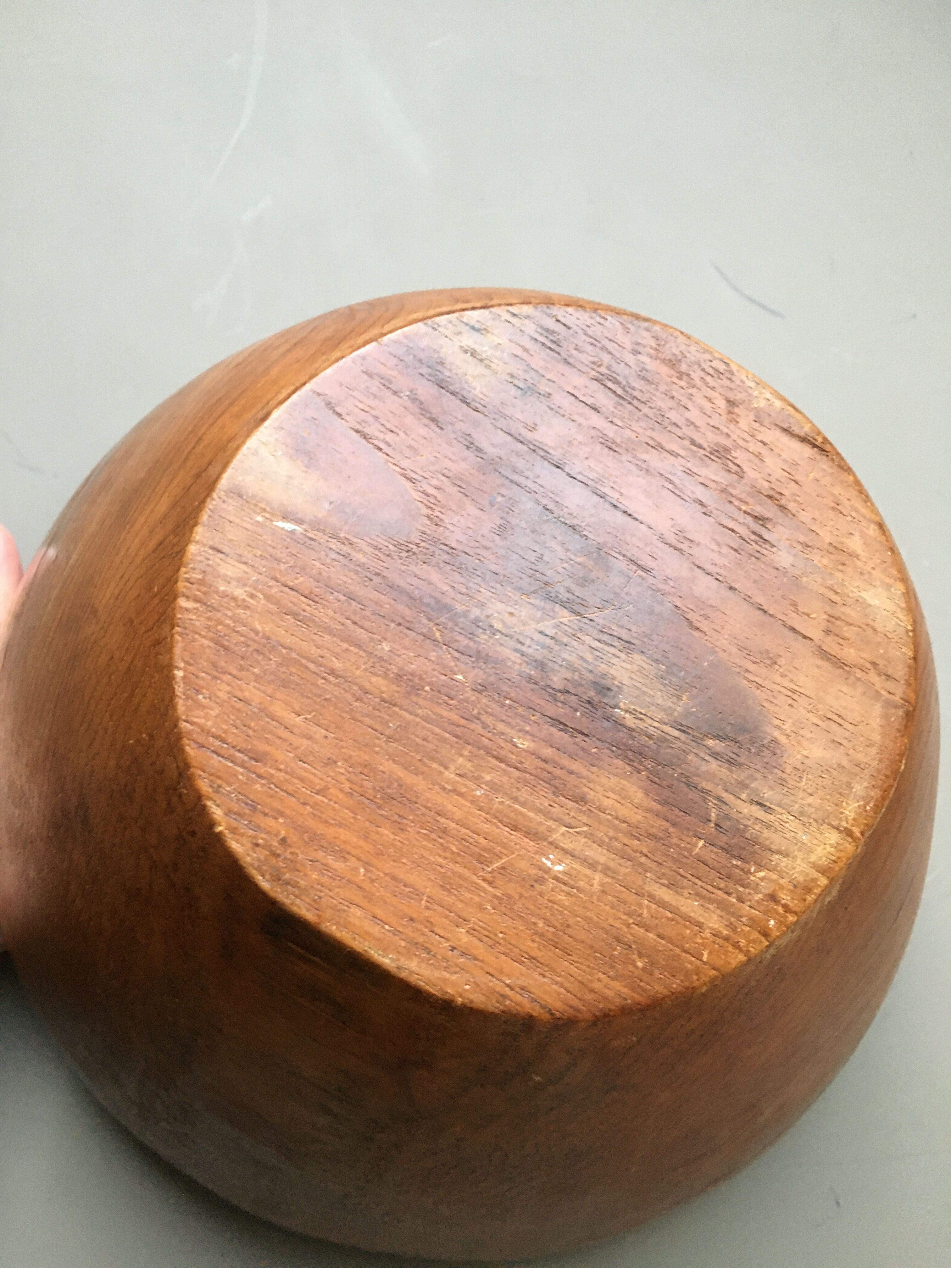 Vintage teak salad bowl