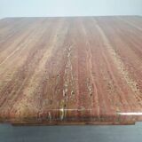 Travertine coffee table red design