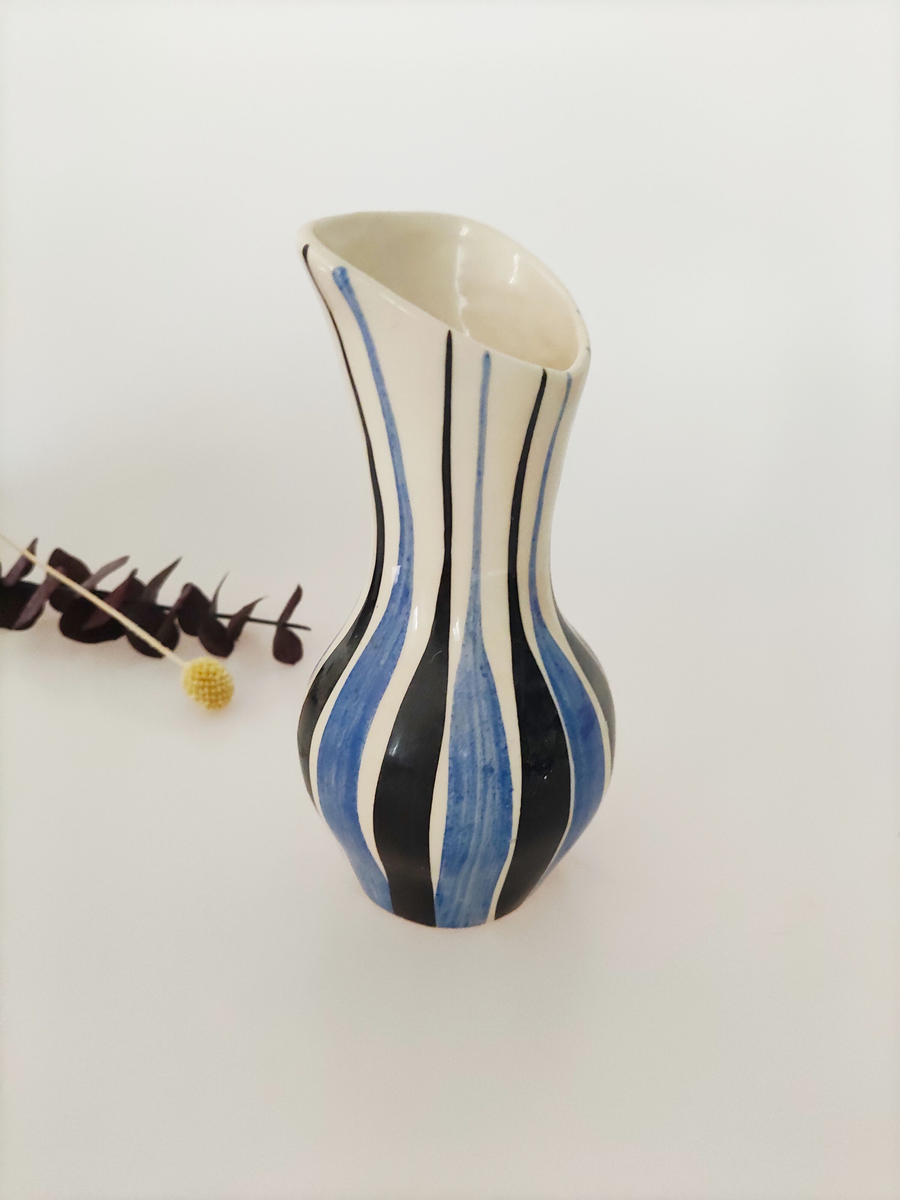 Ceramic vase signed poet laval