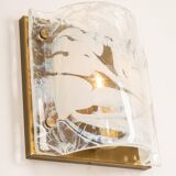 Murano Glass Wall Light by Hillebrand, Germany, 1970s