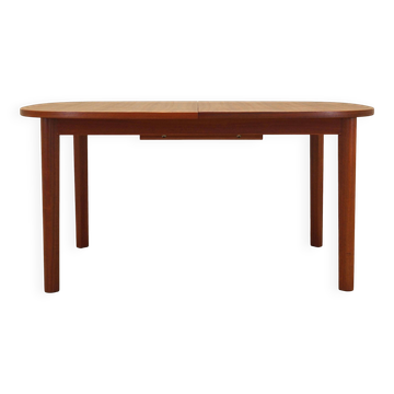 Table en teck, design danois, années 1970, fabricant : Farstrup Møbler