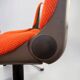Vintage armchair model 231/5 in orange fabric by Wilkhahn