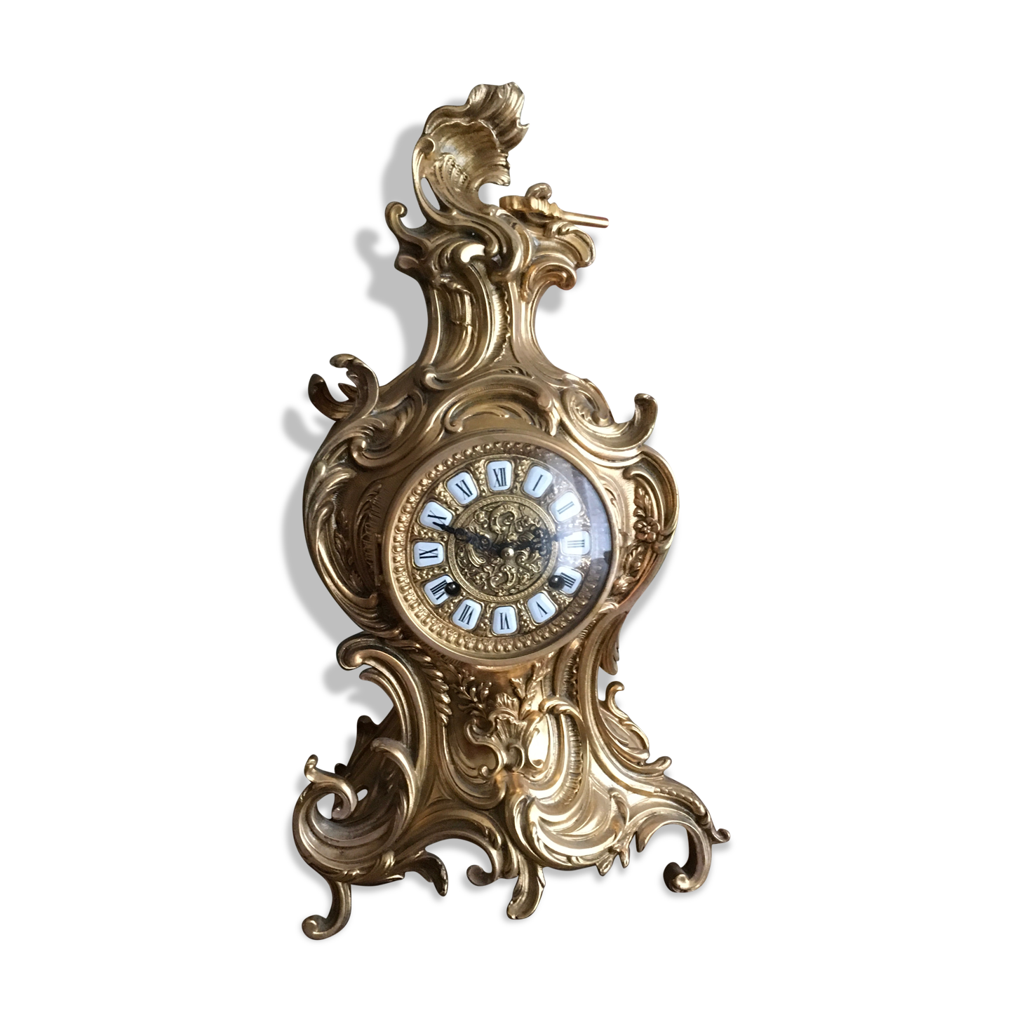 Pendule baroque bronze