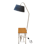 Lampadaire vintage 1960 a tablette et range disques