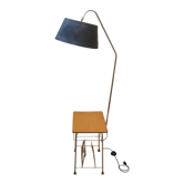Vintage floor lamp 1960 has tablet and disc storage