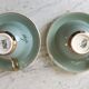 Lunch duo Digoin Sarreguemines Toi & Moi vert sage 50s