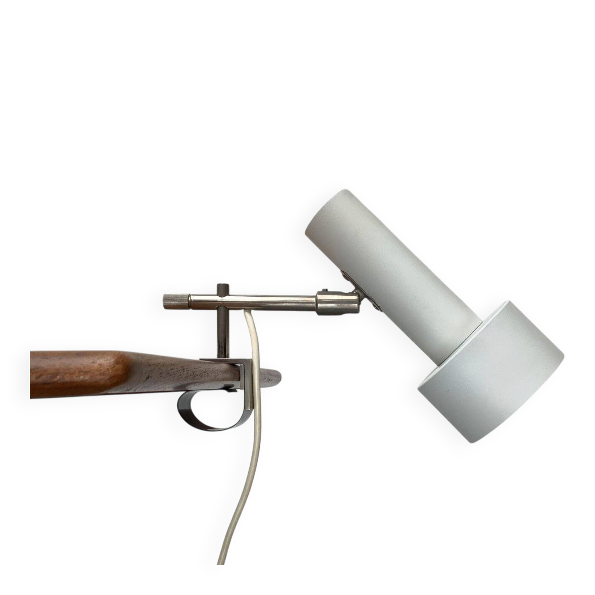 Applique, lampe à pince minimaliste de Beisl, Allemagne années 1960