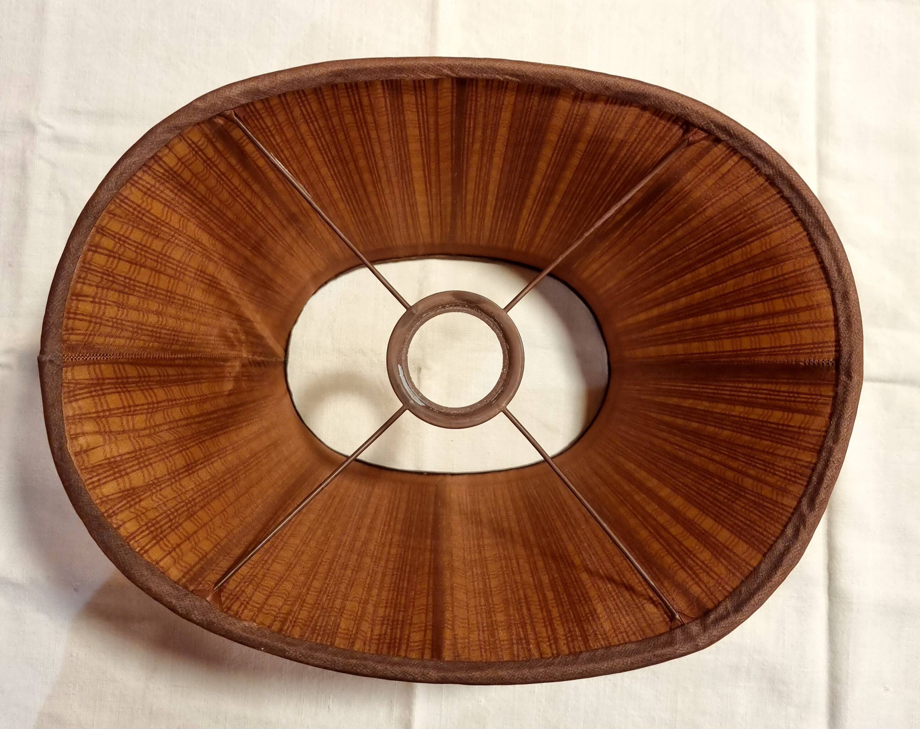 Pleated silk lampshade