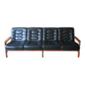 Danish 4-seater leather sofa, 1960s