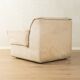 COR Space Age seating group, 1970s, set of 6 armchairs and footstool, cream white