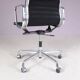 2000s desk chair model EA118, chrome base with black hopsack upholstery and aluminium armrests / Charles & Ray Eames / Vitra, Germany