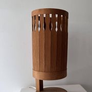 Lampe de table en lamelle de pin, Suède 1970