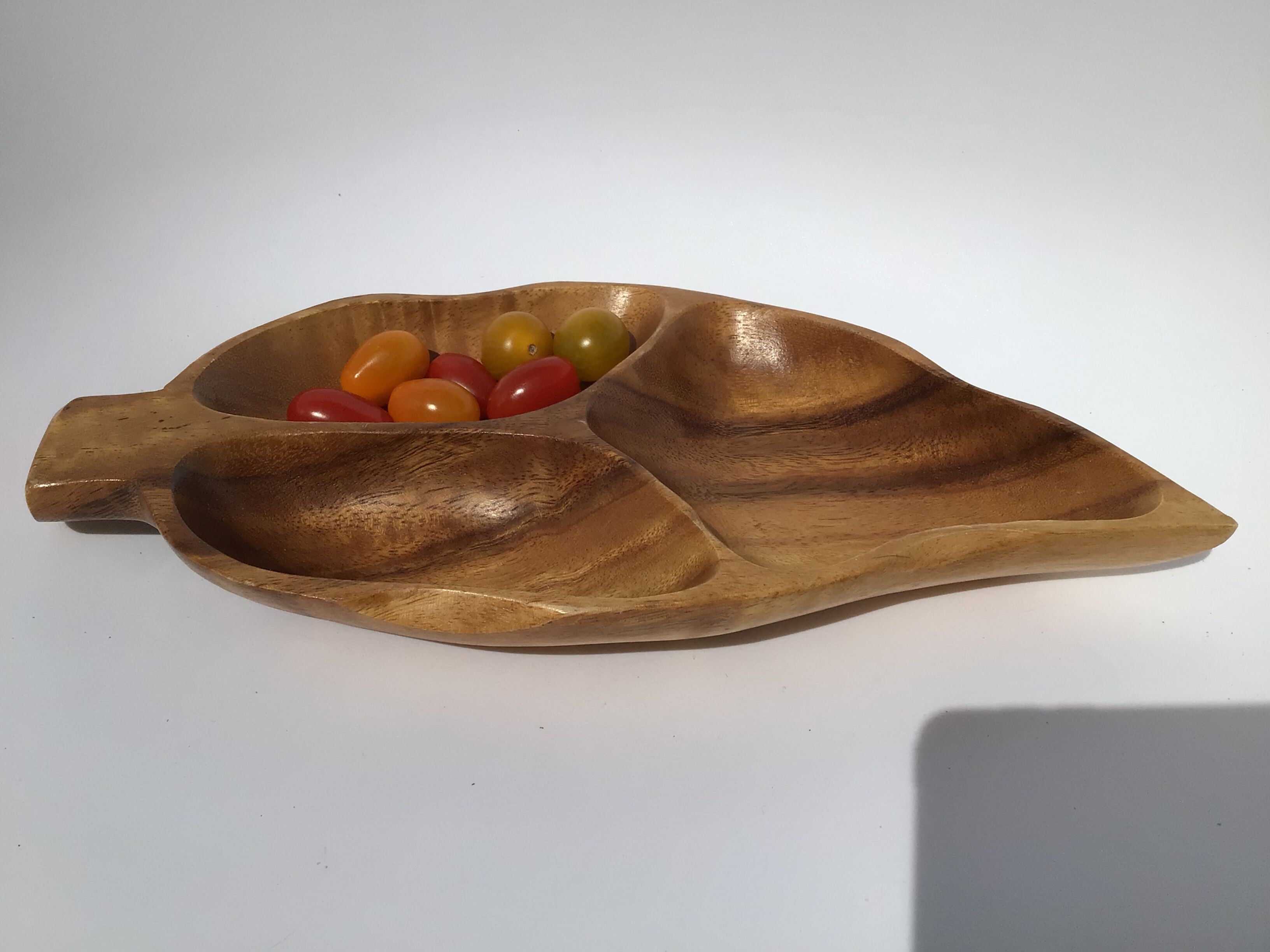 Cut sheet compartmentalized exotic wood dug 70s