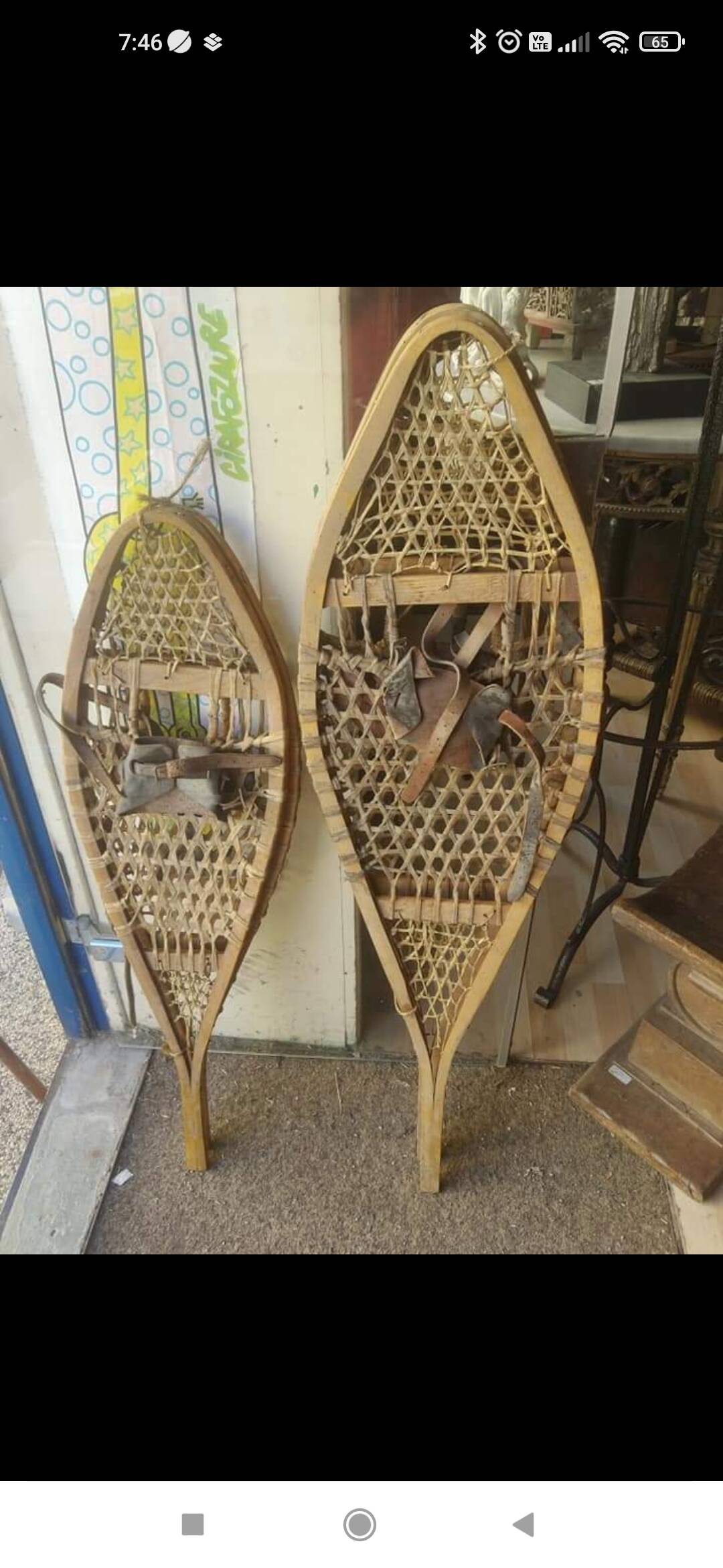 2 pairs of snowshoes from the far north, circa 1900