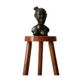 Bust of a woman in ebony African Art